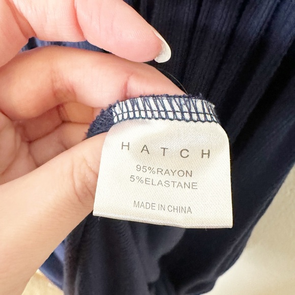 Hatch The Softest Rib Nursing Tank Dress Navy Blue Pockets 2 Medium - Picture 7 of 9